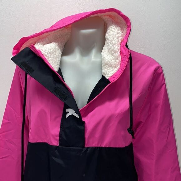 Victoria Secret pink logo rain jacket running women’s girls New - Picture 9 of 10